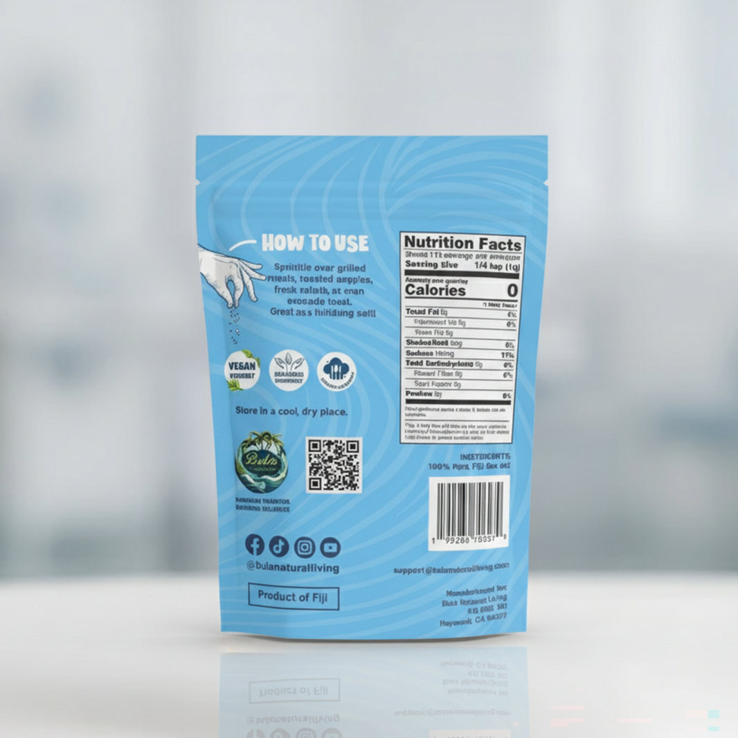 Bula Natural Living Fijian Heritage Sea Salt – 8oz/226g