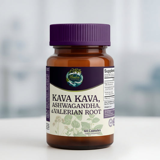 Kava Ashwagandha Valerian Root Pills 60 Count