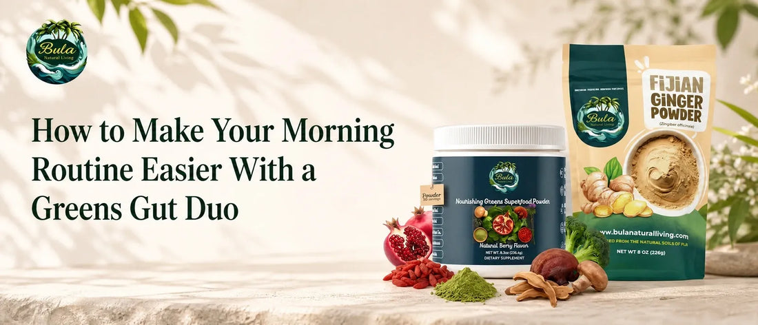 How to Make Your Morning Routine Easier With a Greens Gut Duo