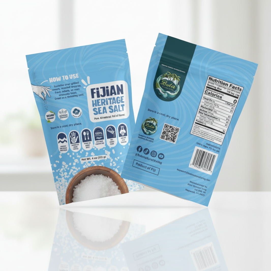 Bula Natural Living Fijian Heritage Sea Salt – 8oz/226g