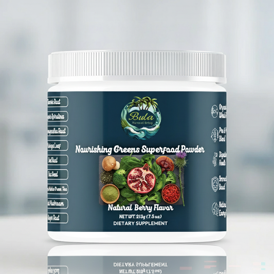 Bula Natural Living Nourishing Greens Superfood Powder – 213g (30 Servings)