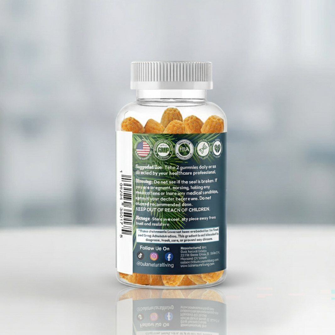 Bula Natural Living Turmeric Ginger Pepper Blend – 60 Gummies