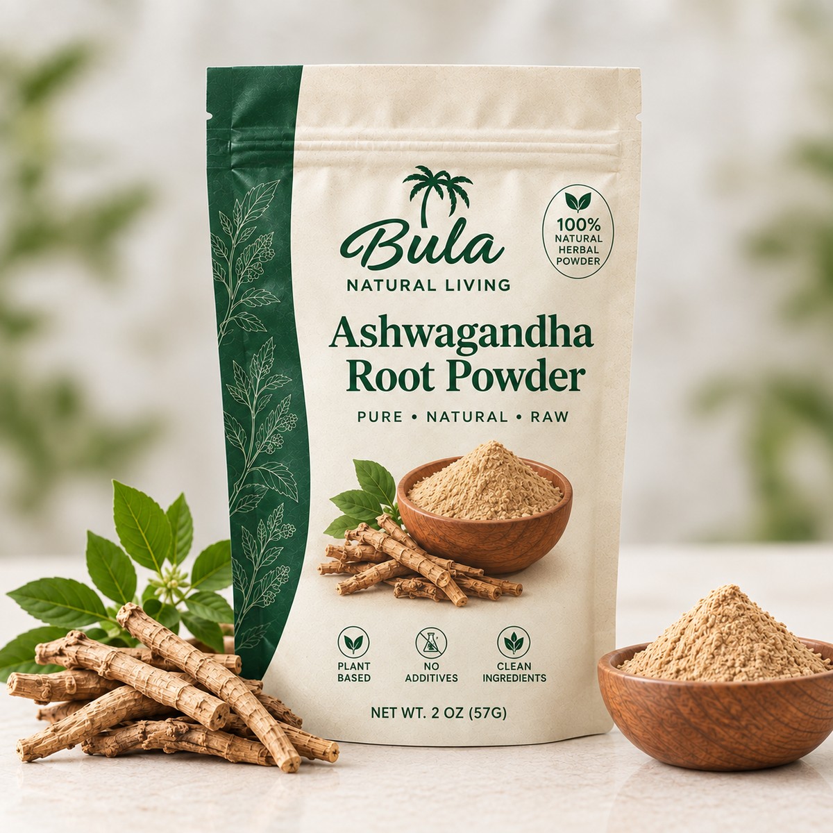 Bula Natural Living Ashwagandha Root Powder