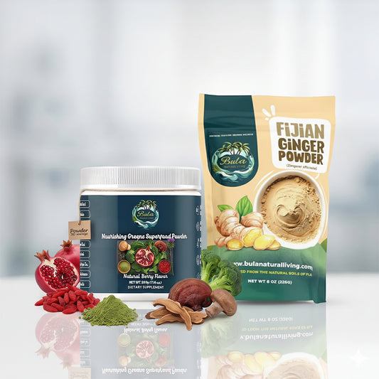 Greens & Gut Duo | Nourishing Greens Superfood Powder + Fijian Ginger Powder