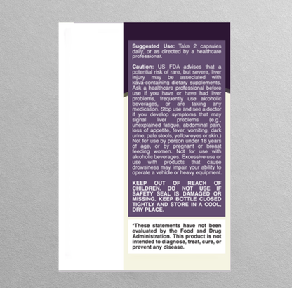 Bula Natural Living Kava Kava, Ashwagandha & Valerian Root Pills – 60 Pills (30 Servings)