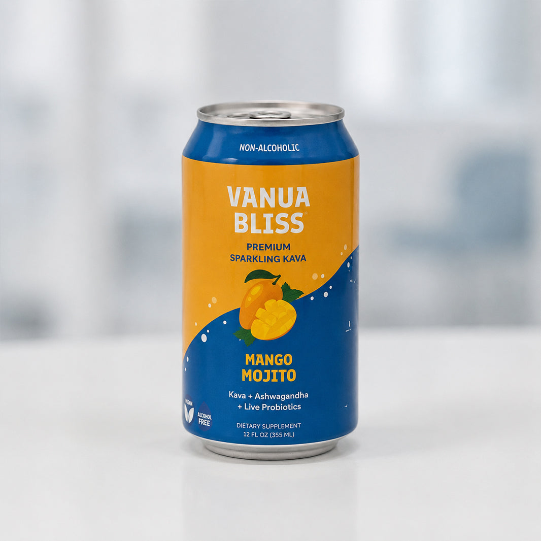 Vanua Bliss Kava Soda – Non-Alcoholic Plant-Based Drink for Relaxation, Mood & Gut Health