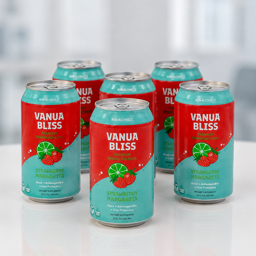 Vanua Bliss Kava Soda – Non-Alcoholic Plant-Based Drink for Relaxation, Mood & Gut Health