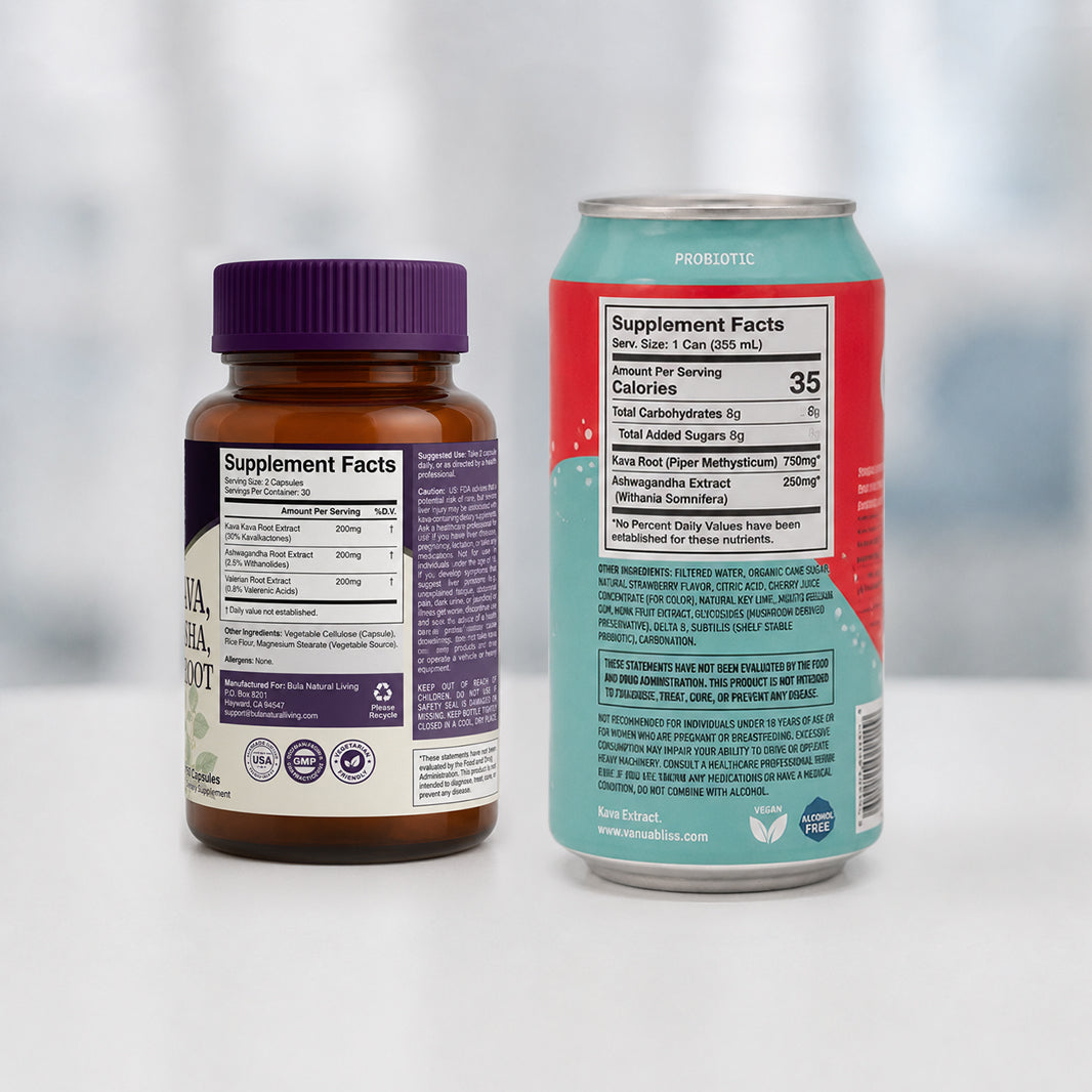 Kava Ashwagandha Valerian Product Bundle