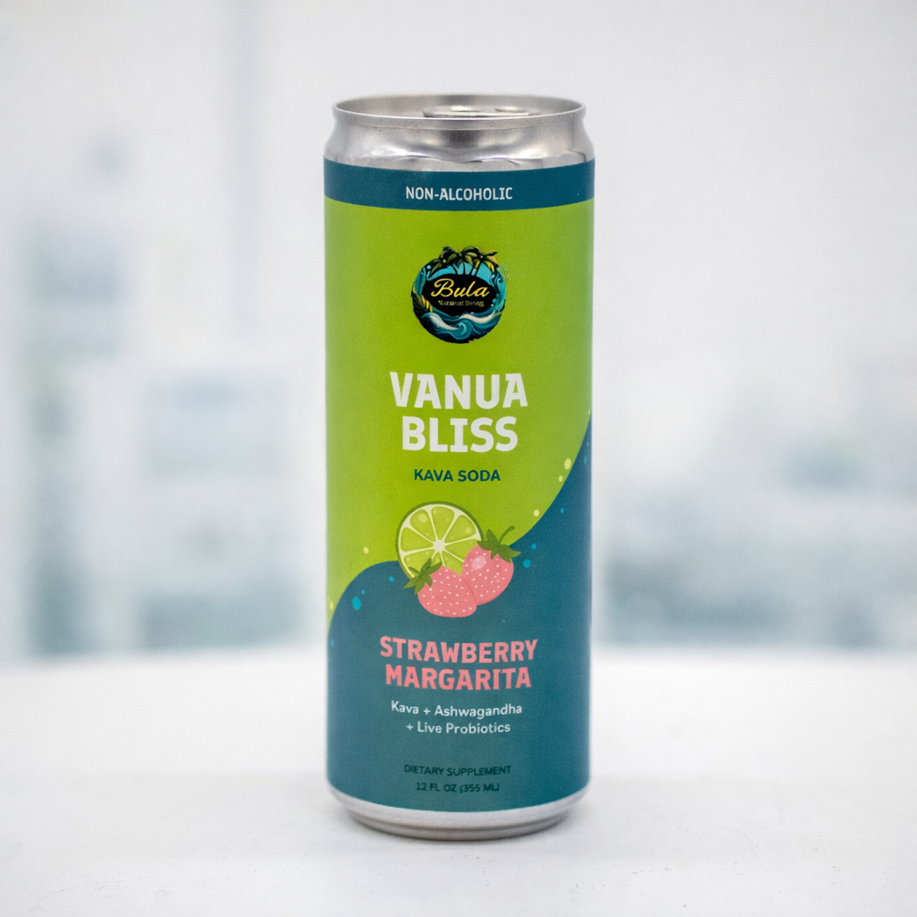 Vanua Bliss Kava Soda – Non-Alcoholic Plant-Based Drink for Relaxation, Mood & Gut Health