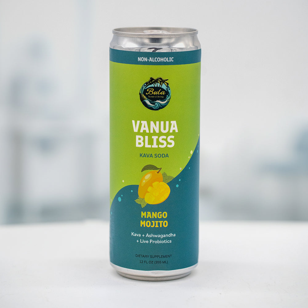 Vanua Bliss Kava Soda – Non-Alcoholic Plant-Based Drink for Relaxation, Mood & Gut Health