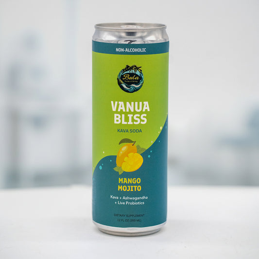 Vanua Bliss Kava Soda – Non-Alcoholic Plant-Based Drink for Relaxation, Mood & Gut Health